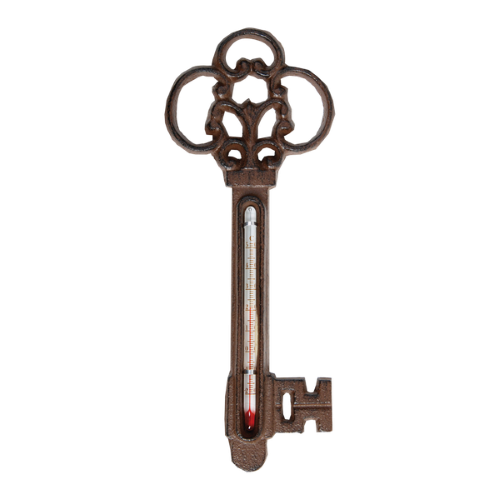 Thermometer - Key Cast Iron 8 x 1 x 22cm (Set of 3)