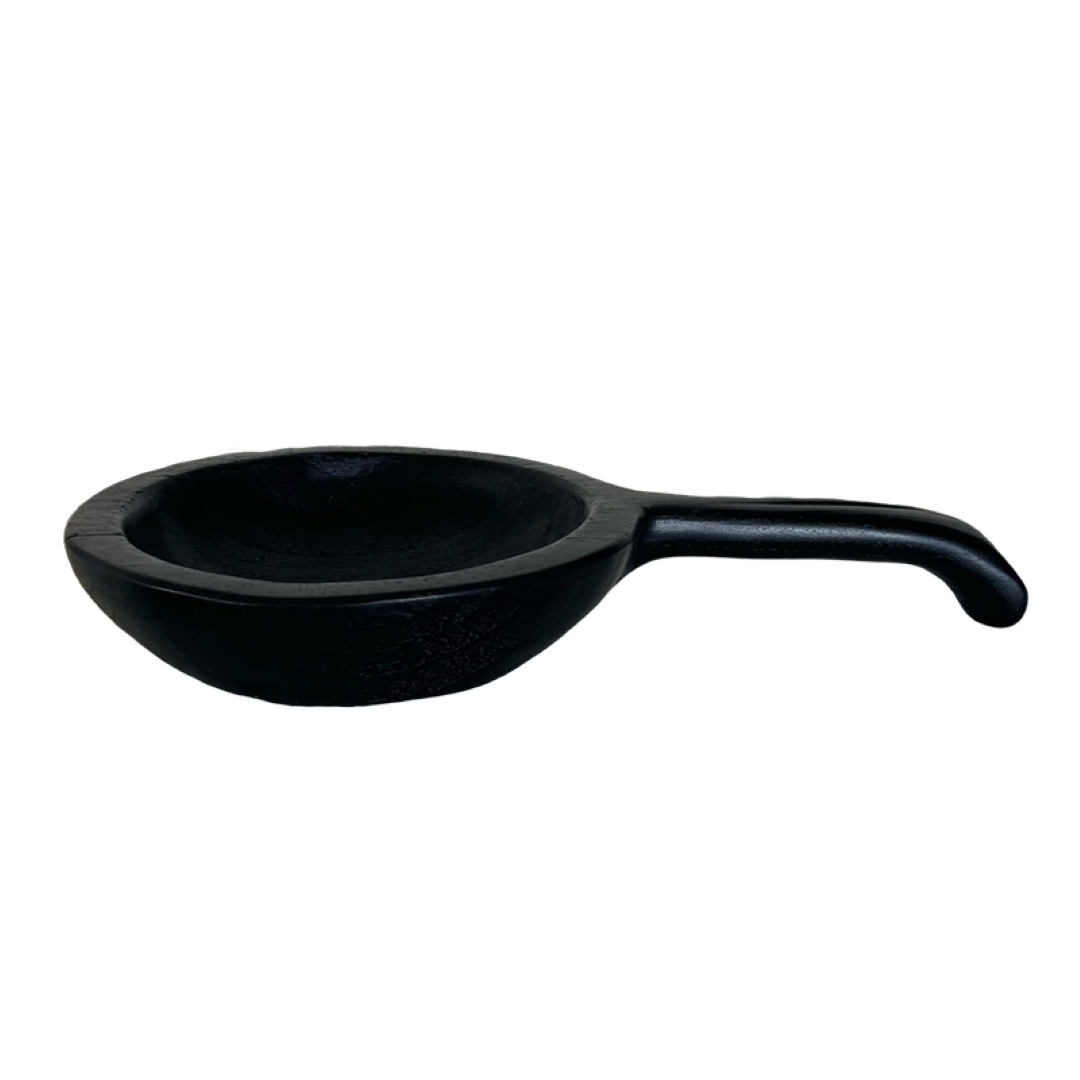 Tapas Bowl w/ Handle - Organic Teak Yakisugi (35cm)