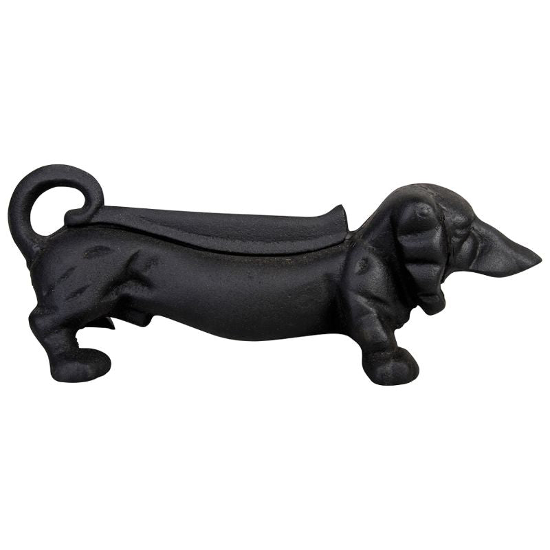 Boot Scraper - Dachshund Black (32cm)