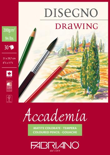 Fabriano Accademia Pads 200gsm A2 30 Sheets