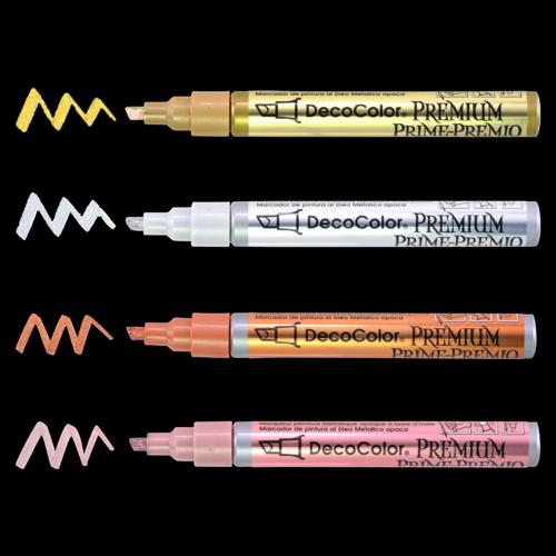 Marvy DecoColor Premium Chisel Paint Markers Chisel Copper