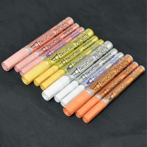 Marvy DecoColor Premium Chisel Paint Markers Chisel Rose Gold