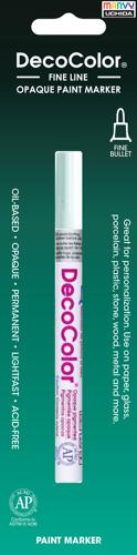 Marvy DecoColor Opaque Fine Paint Markers Fine Line White
