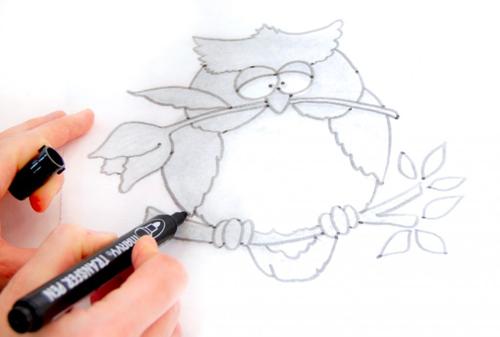 Marvy Transfer Pen Black