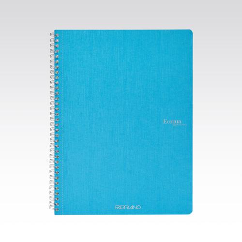 Fabriano Ecoqua Original Spiral 90gsm Blank A4 Turquoise 70 Sheets