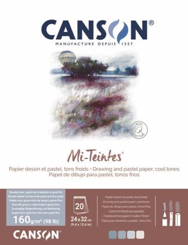 Canson Mi-Teintes Pads Cool Tones 24 X 32cm 20sht