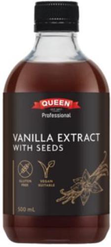 Natural Vanilla Extract With Seeds Queen 500ml
