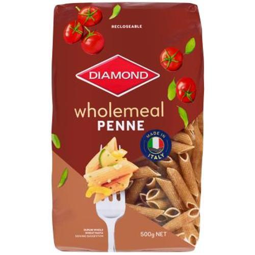 Wholemeal Dried Pasta Diamond 500g