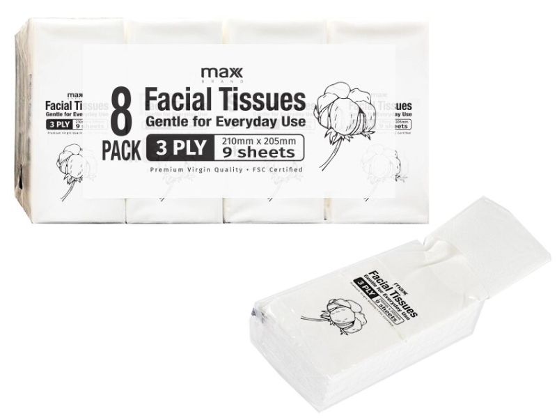 Pocket Tissue - Max Brand 3ply (24 Packs)