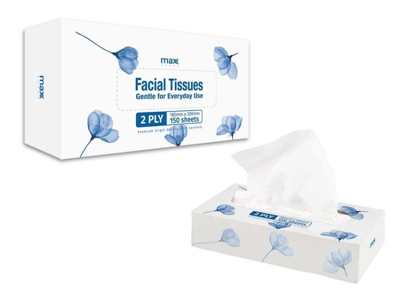 Boxed Facial Tissue - Max Brand 200*180mm x150sheets (36 Units)