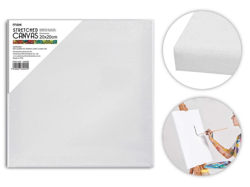 Stretched Canvas - Max Brand 20cm (24 Units)