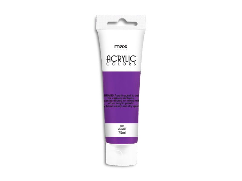 Acrylic Paint - MAX Brand 75ml #402 Violet (6 Units)