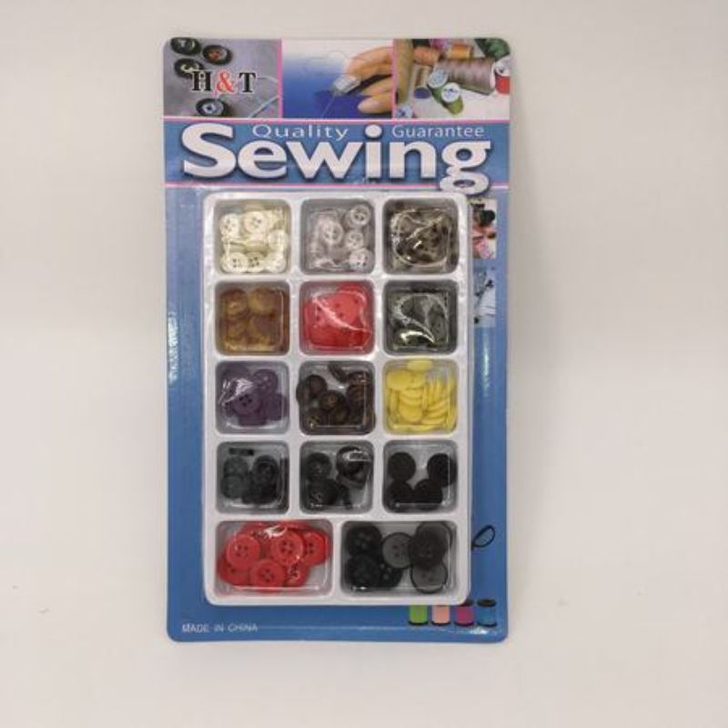 Sewing Buttons - Assorted (12 Packs)