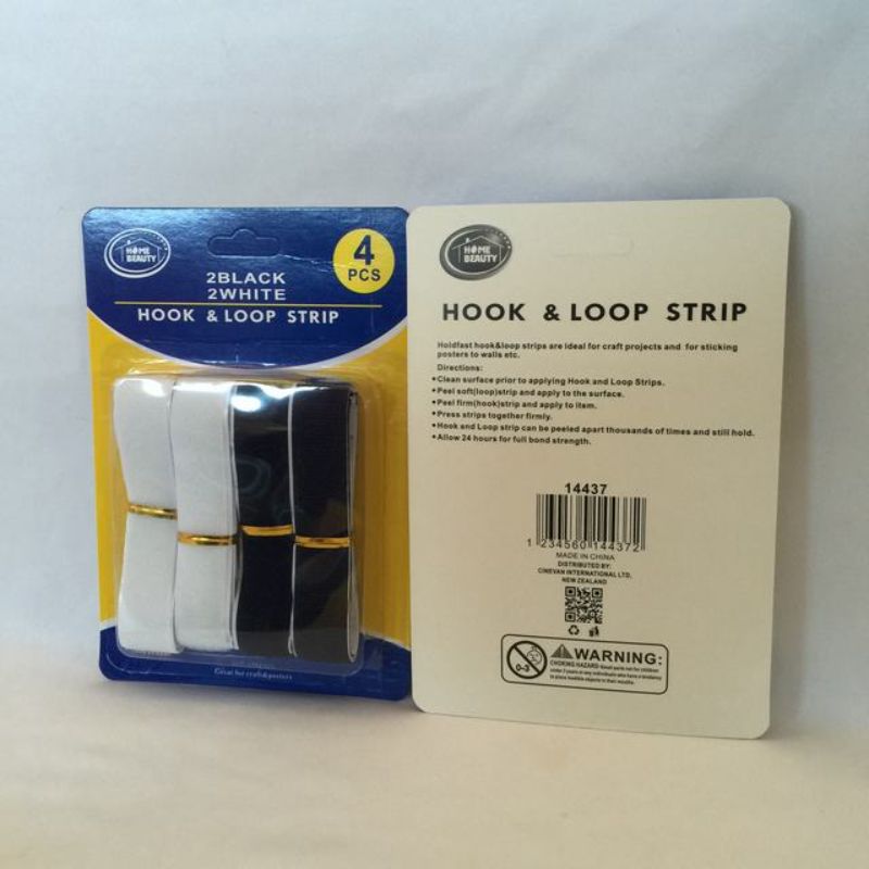 Hook and Loop Strip - Sewing 4pcs (12 Packs)
