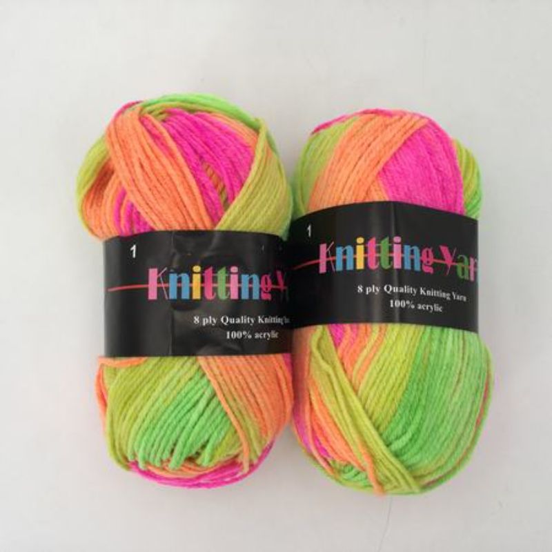 Knitting Yarn - #1 Mix 100g (6pcs)