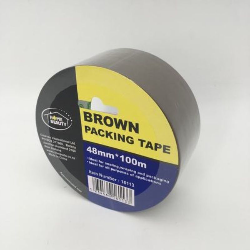 BROWN PACKING TAPE - 48mm x 100m (Set of 12)
