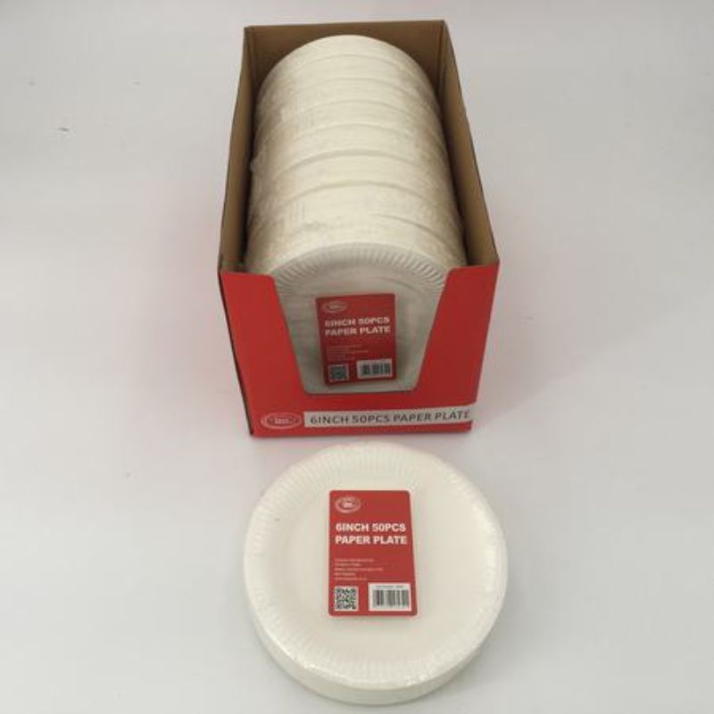 Paper Plate - White 6"(900pcs)