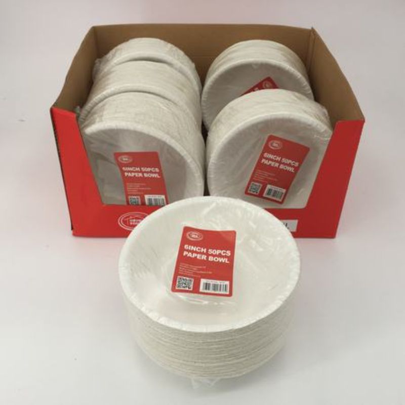 Paper Bowl - White 6" (300pcs)