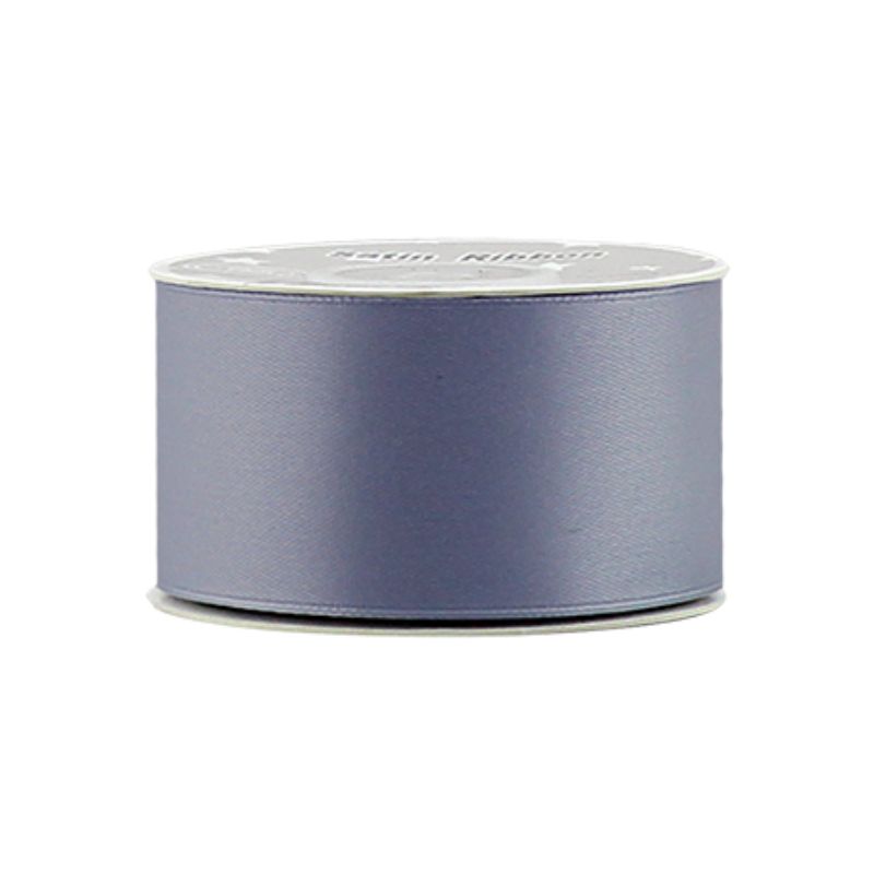 Satin Ribbon - Dark Grey 3.8cm x 21 Yard NO 03 (Set of 5)