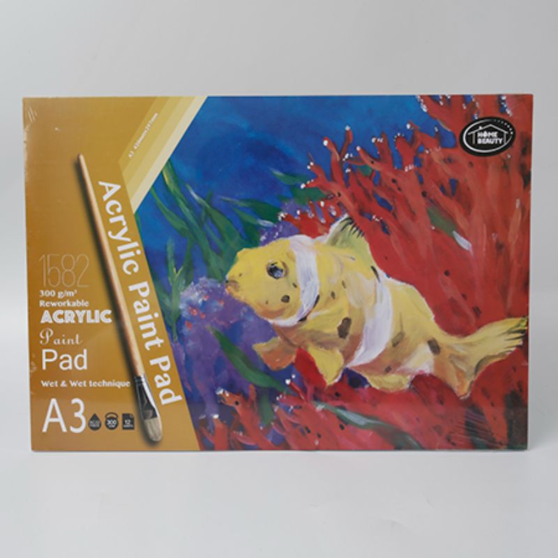 Acrylic Paint Pad - A3 300g 12 Sheets (Set of 12)