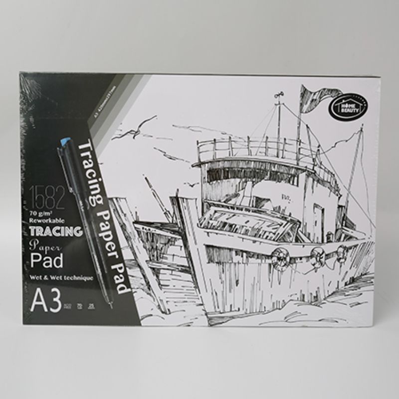 A3 Tracing Paper Pad - 70g 25 Sheets (Set of 12)