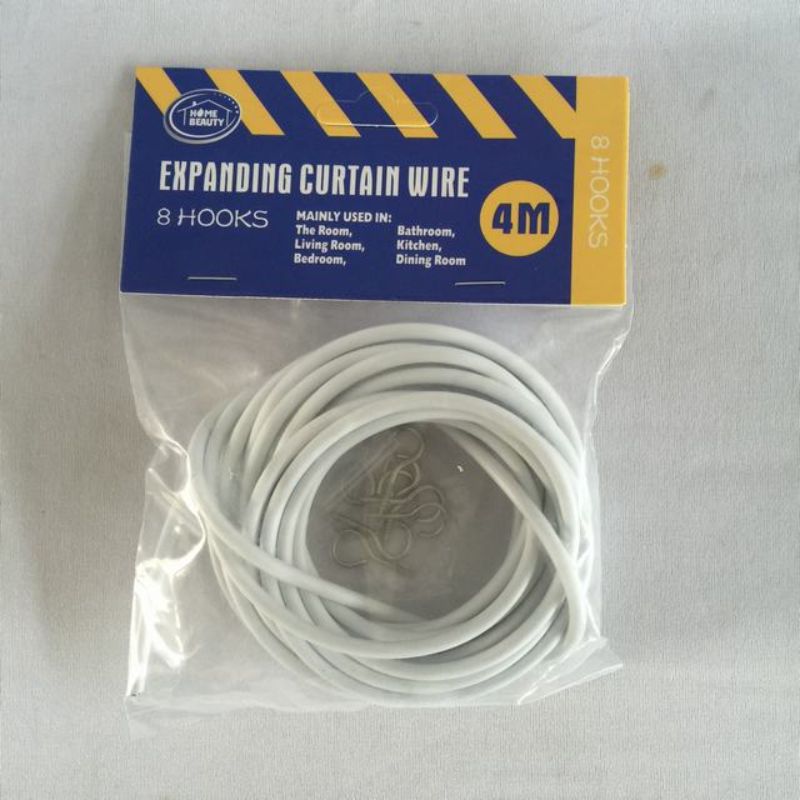 Curtain Wire - 4m (Set of 12)