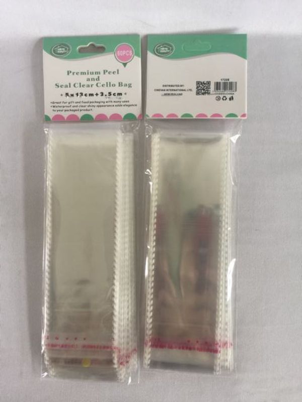 Seal Cello Bags - Clear 5 x 13cm (720pcs)