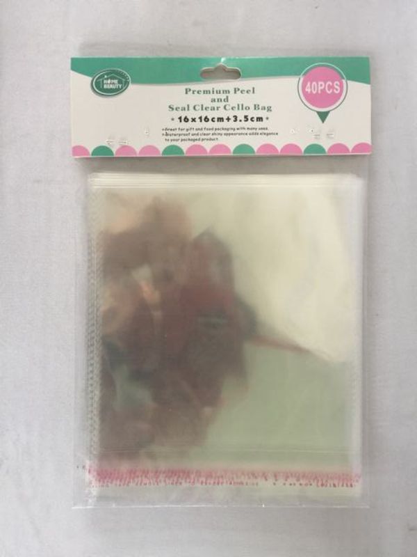 Seal Cello Bags - Clear 16 x 16cm (480pcs)