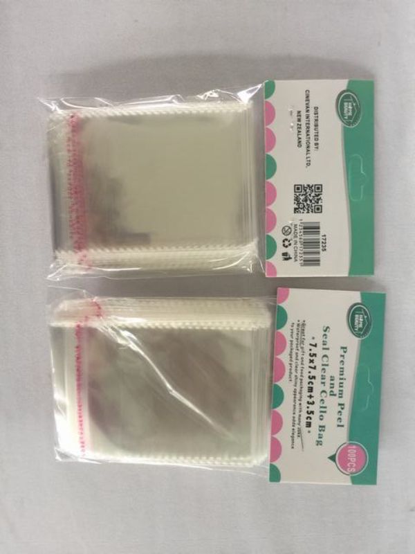 Seal Cello Bags - 7.5 x 7.5cm (1200pcs)