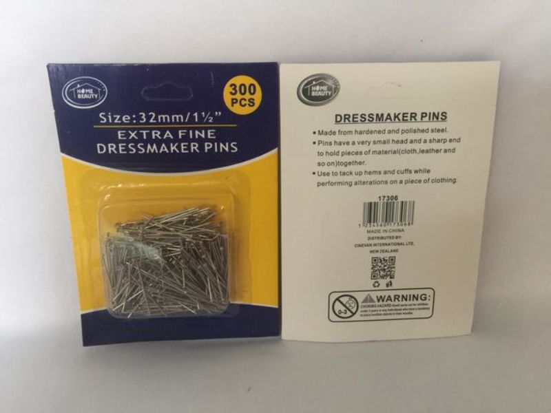 Extra Fine Dressmaker Pins - 32mm (12 Packs)