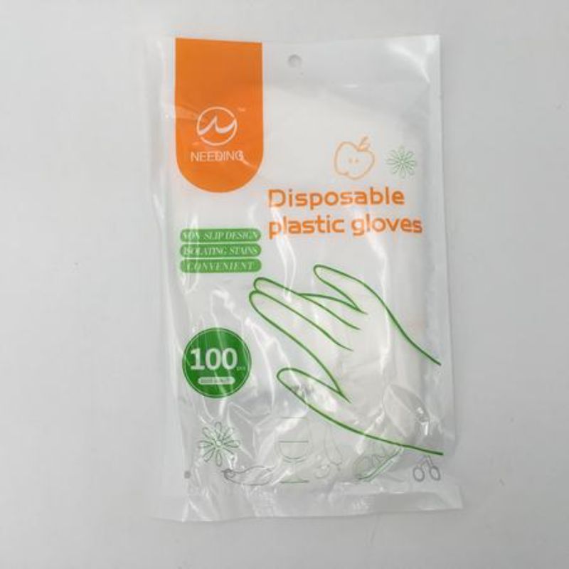 Disposable Plastic Gloves - 100pcs (12 Packs)