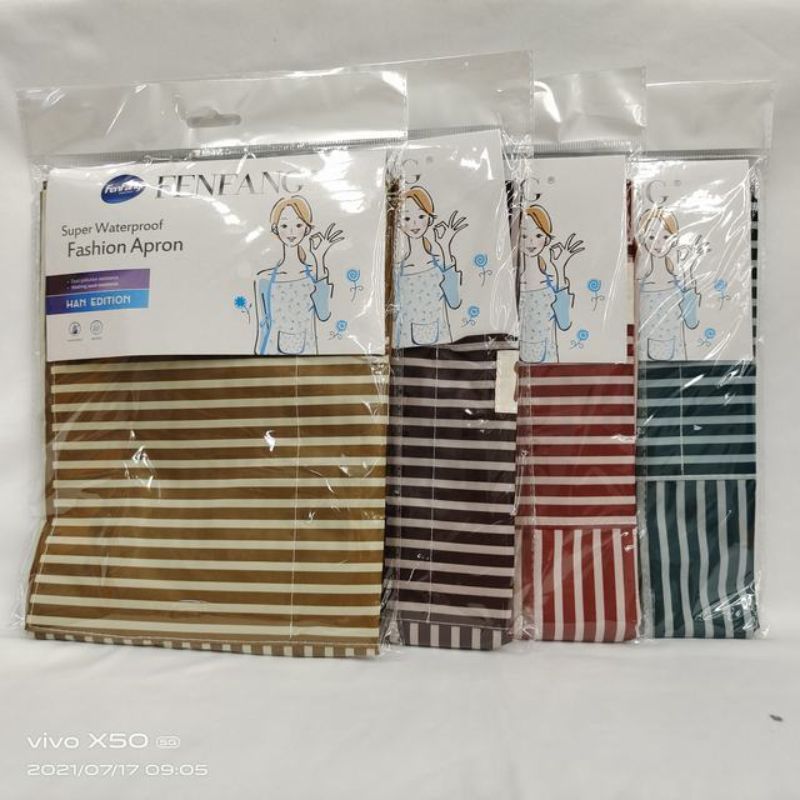 Apron - Stripe 70 x 65cm (Set of 12 Assorted)
