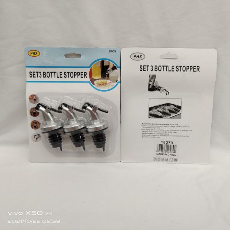 Bottle Stopper - 3pcs (12 Packs)