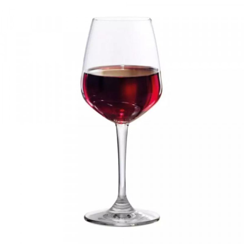 Set of 6 Ocean Lexington Wine glasses, 315ml each, crafted from durable soda-lime glass for rich red wine enjoyment.