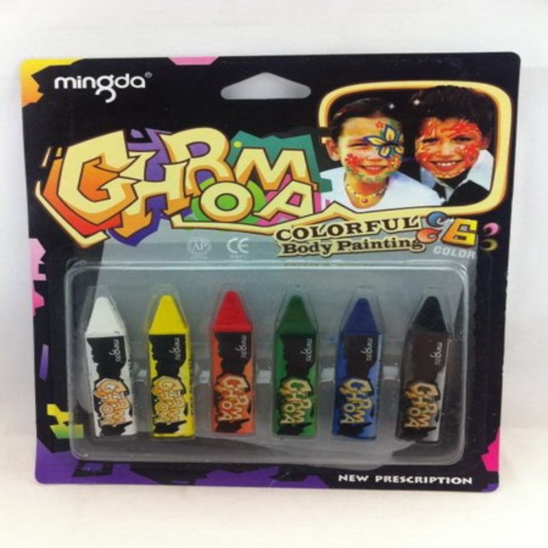 Face Paint - Colourful Body Paint (12 Packs)