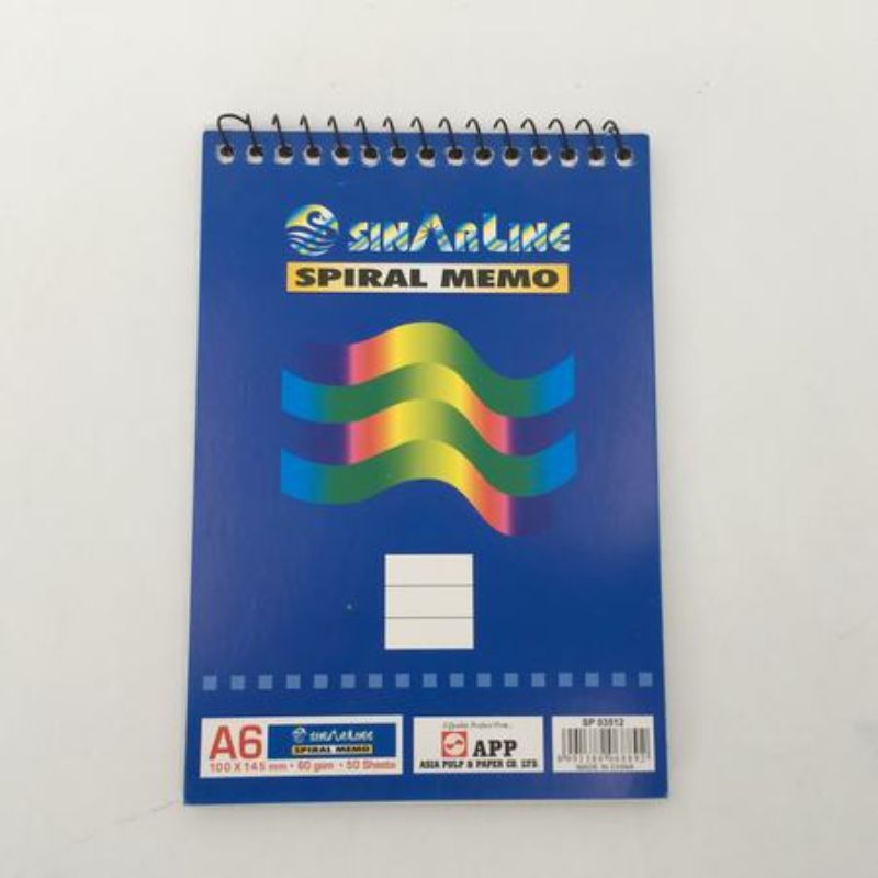 Memo Notebook - A6 50pages (Set of 12)