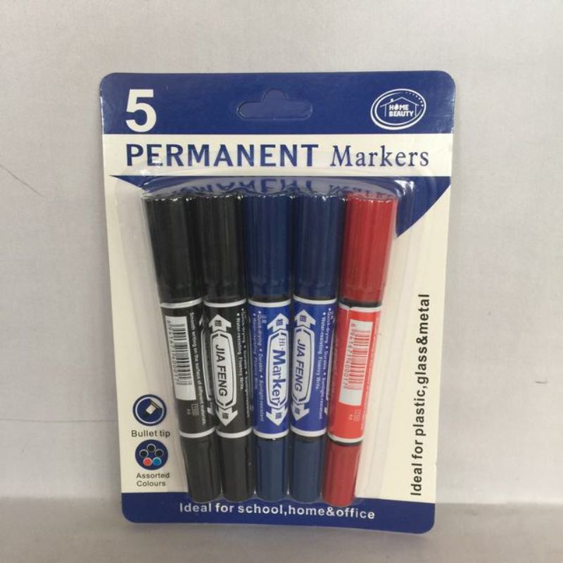 Permanent Markers - 5pc Pack (6 Packs)