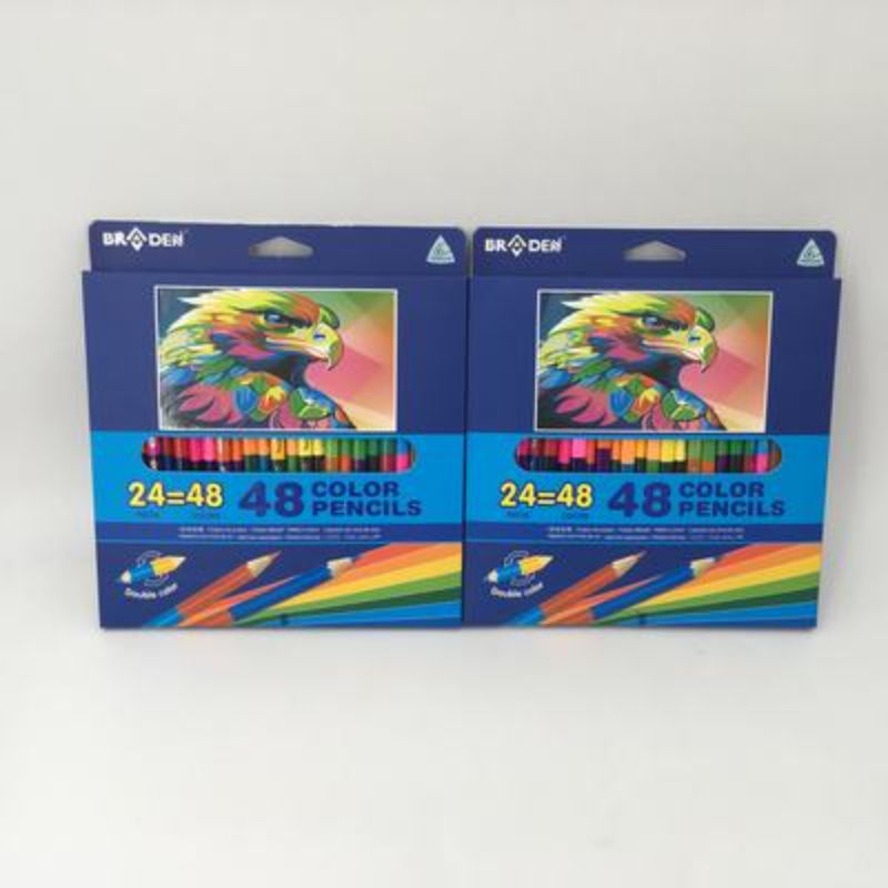 Colour Pencils - Double Sided 24pc Pack (8 Packs)