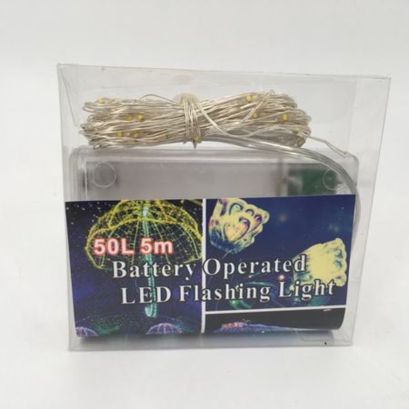 LED String Lights - Flash 50L x 5m (Set of 12)