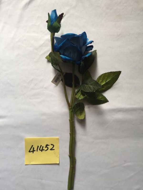 Artificial Flowers - Rose Blue (Set of 12)