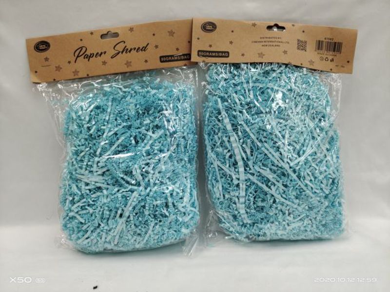 Paper Shred - Blue 80g (12 Packs)