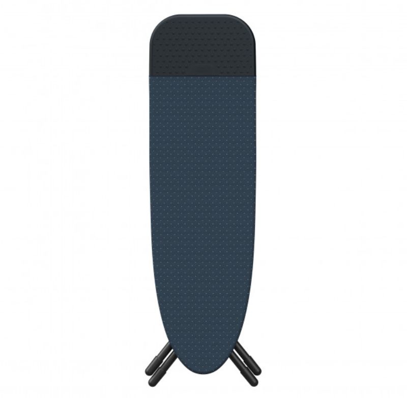 Joseph Joseph Glide Plus Easy-store Ironing Board in Black/Blue, compact design, adjustable height, and mess-free ironing features.