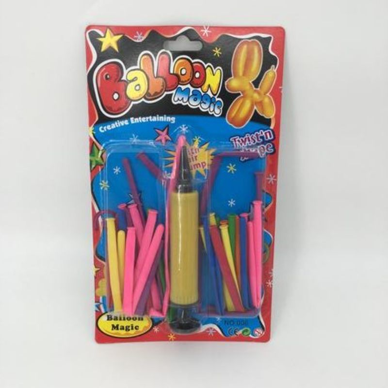 Balloon and Balloon Pump (Set of 12)
