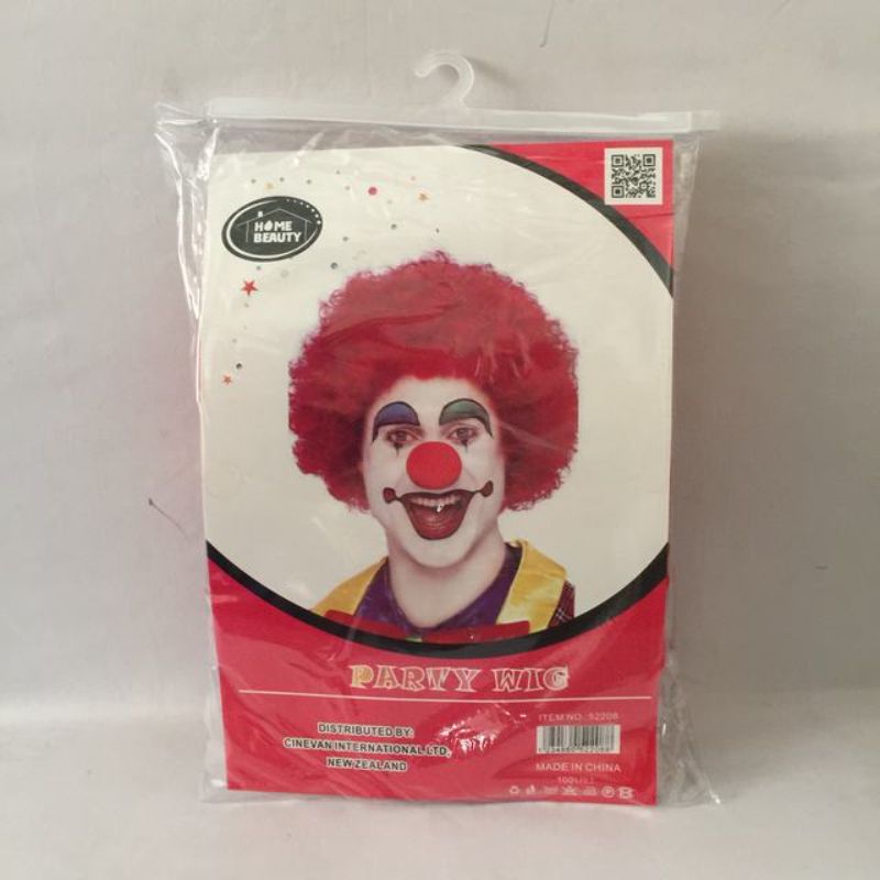 Party Wig - Afro Red (Set of 5)