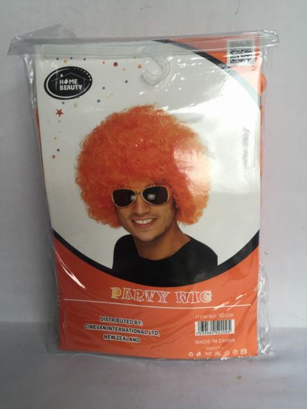 Party Wig - Afro Orange
