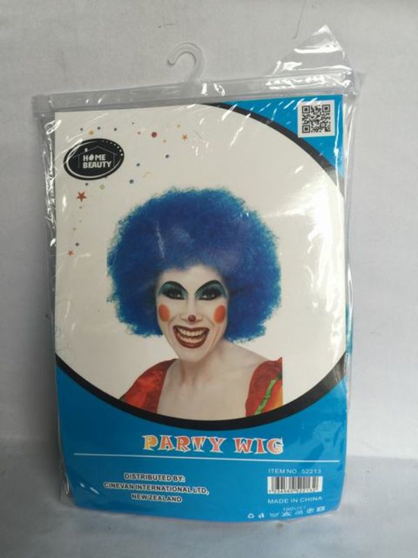 Party Wig - Afro Light Blue (Set of 5)
