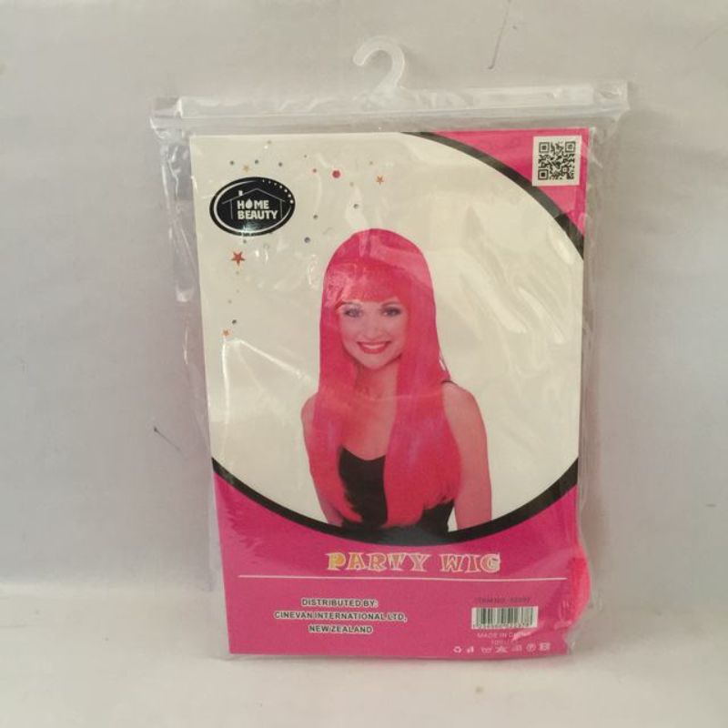 Party Wig - Long Straight Rose (Set of 5)