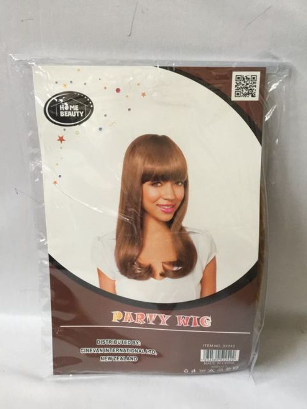 Party Wig - Long Straight Light Brown (Set of 5)