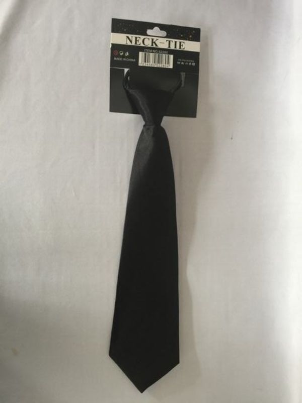 Party Neck Tie - Black (Set of 12)