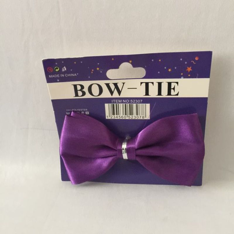 Party Bow Tie - Purple (Set of 12)